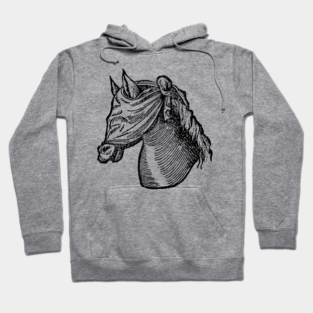 Horse Blindfold Hoodie by Megatrip